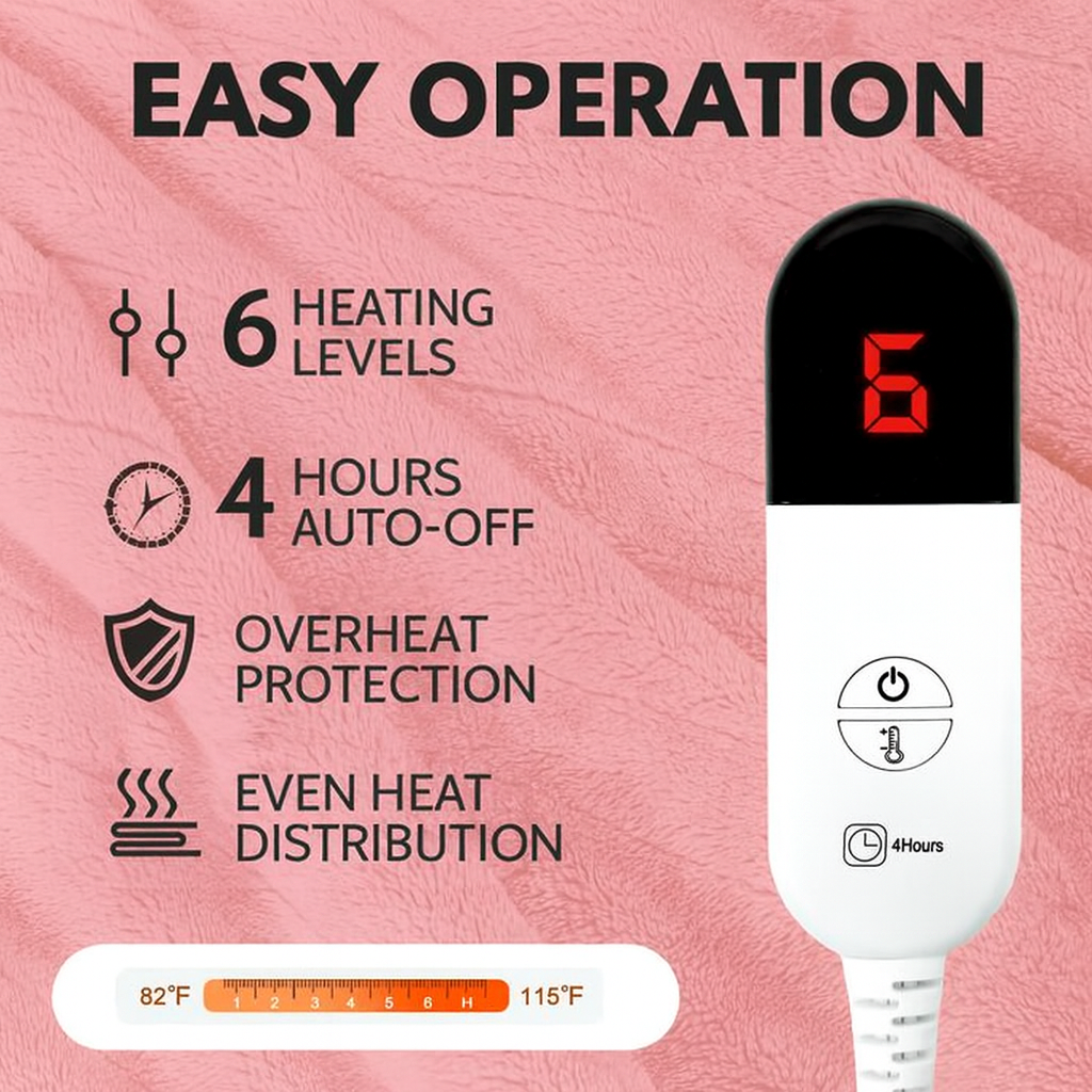 Snugly Cloud Heated Blanket