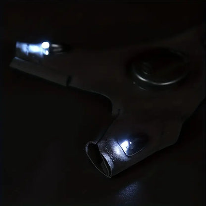 Hands-Free LED Half Finger Gloves